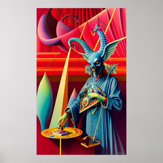 Poster Baphomet prend l'Imaginaire de l'appât (Devant)