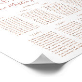 Poster Baptême bohème Baptême Boho Christening Seing Grap (Coin)