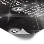 Poster Baptême carte de sièges photo élégant plan de sièg (Coin)