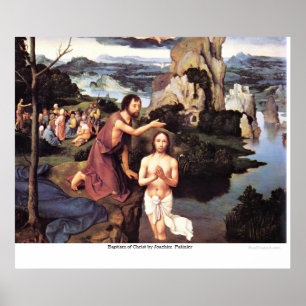 Poster Baptême du Christ par Joachim Patinier
