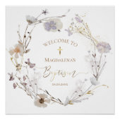 Poster Baptême fleur sauvage (Devant)