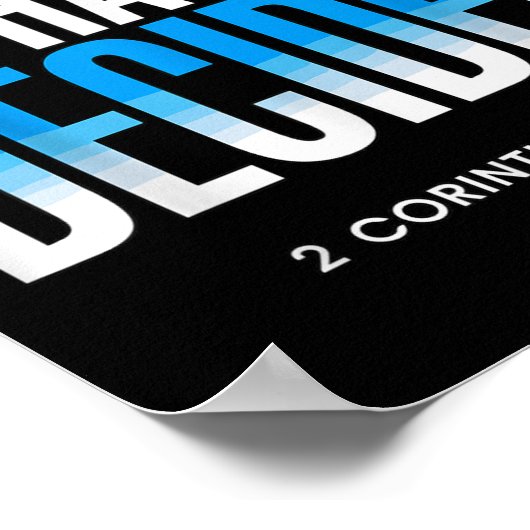 Poster Baptême J'Ai Décidé Baptisé (Coin)