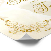 Poster Baptême mexicain d'or blanc Bonbons d'anniversaire (Coin)