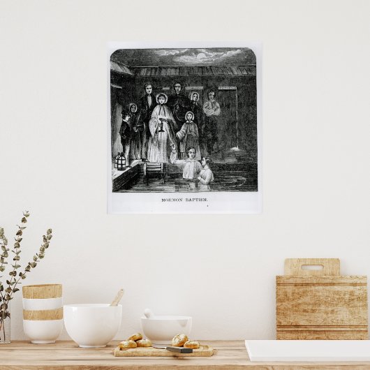 Poster Baptême mormon (Cuisine)