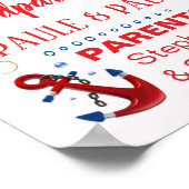 Poster Baptême Nutical Christening (Coin)