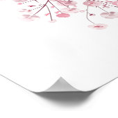 Poster Baptism floral welcome (Coin)