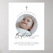 Poster Baptism Round Photo Keepsake (Devant)