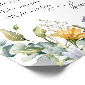 Poster Bar à bulles | Fleur de Bloom | Bar à Mimosa (Coin)