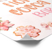 Poster Bar à cacao chaud Little Cookie Noël Anniversaire (Coin)