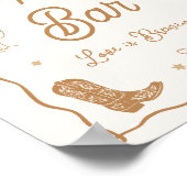 Poster Bar à café pour enterrement de vie de jeune fille  (Coin)