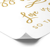 Poster Bar à desserts élégant avec lettrage doré (Coin)