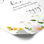 Poster Bar à fleurs fleur sauvage. Barre florale (Coin)