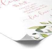 Poster Bar à fleurs rose vif (Coin)