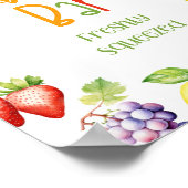 Poster Bar à jus Anniversaire à deux tti frutti (Coin)