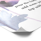 Poster Bar à Mimosa coquelicot rose pâle    (Coin)