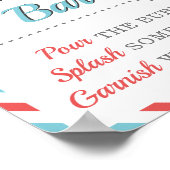 Poster Bar à Mimosa Mom-osa Boisson Voyage Avion Fête (Coin)