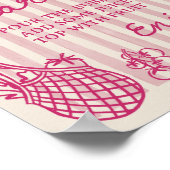 Poster Bar à Mimosa pour Mariage Off The Market Dessiné à (Coin)