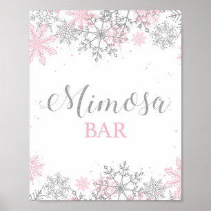 Poster Bar à Mimosa Winter Onederland