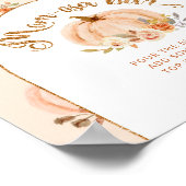 Poster Bar à mom-osa à la citrouille orange feuille d'or (Coin)