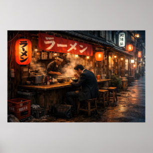 Poster Bar à ramen de Tokyo