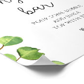 Poster Bar à sangria tournesol à l'aquarelle  (Coin)