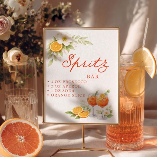 Poster Bar à Spritz Aperol