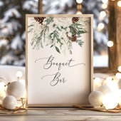 Poster Bar Bouquet d'hiver mariage