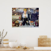 Poster Bar dans les Folies-Bergere par Edouard Manet (Cuisine)