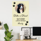 Poster Bar de biscuits pour chiens de mariage avec photo (Bureau à domicile)