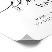 Poster Bar de bouquet à fleurs violet et lavande (Coin)