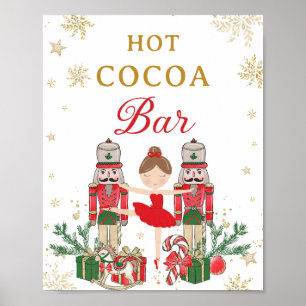 Poster Bar de cacao chaud de l'hiver casse-noisette Onede