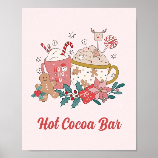 Poster Bar de Chocolat Chaud (Devant)