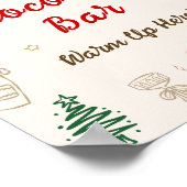 Poster Bar de chocolat chaud de Noël (Coin)