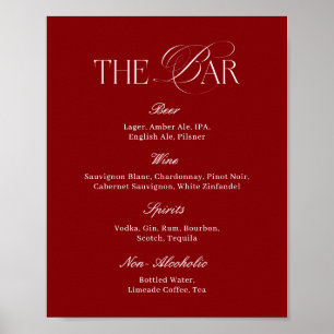 Poster Bar de mariage moderne en Bourgogne