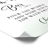 Poster Bar de Mom-osa aux feuilles d'eucalyptus verdoyant (Coin)