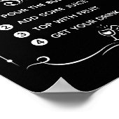 Poster Bar des Étiquettes de Whisky (Coin)