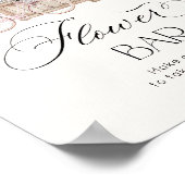 Poster Bar Fleur frais hors du marché élégant (Coin)