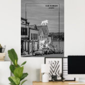 Poster Bar Harbour, Maine (Bureau à domicile)