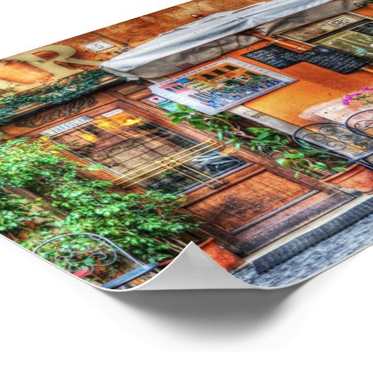 Poster Bar italien rustique (Coin)