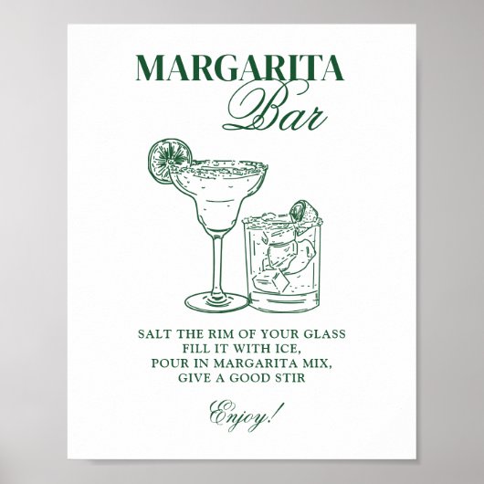 Poster Bar Margarita (Devant)