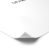 Poster Bar Menu Modern Black Script Mariage manuscrit (Coin)
