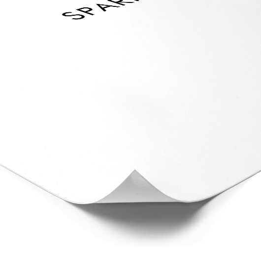 Poster Bar Menu Modern Black Script Mariage manuscrit (Coin)