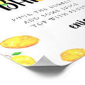 Poster Bar Mimosa Lemon Squeeze Principal Mariage (Coin)