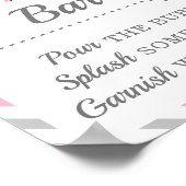 Poster Bar Mimosa Maman Boisson Voyage Avion Fête (Coin)