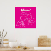 Poster Bar moderne Art Cheers (Cuisine)