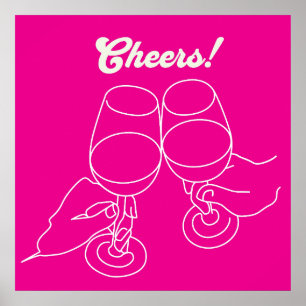 Poster Bar moderne Art Cheers