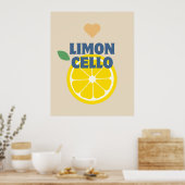 Poster Bar moderne italien Limoncello Lemons (Cuisine)
