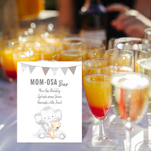 Poster Bar Mom-osa Élément Moderne Éléphant Bébé Unisexe