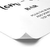 Poster Bar Momosa à feuillage persistant (Coin)