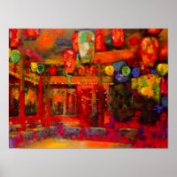 Bar Olympia, 1928 peinture d'art coloré